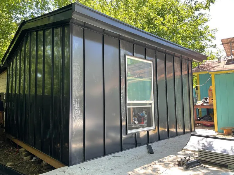 Black standing seam metal wall panels for Metal Roof Installation in Colleyville